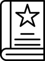 Spell Book Line Icon vector