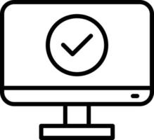 MonitorLine Line Icon vector