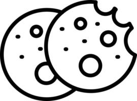 Cookies Line Icon vector