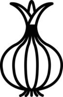 Onion Line Icon vector