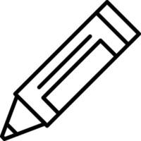 Crayon Line Icon vector