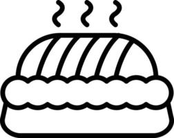 Pie Line Icon vector