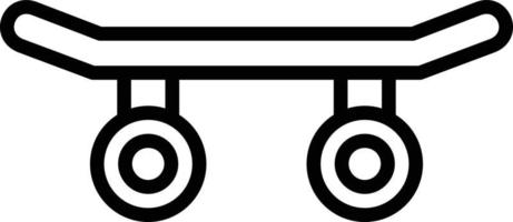 Skateboard Line Line Icon vector