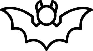 Bat Line Icon vector