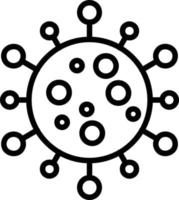 Virus Line Icon vector