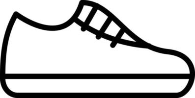 icono de línea de zapatos vector