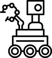 Room Rover Line Icon vector