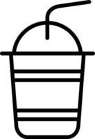 Cold Drink Line Icon vector