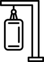 Punching Bag Line Line Icon vector