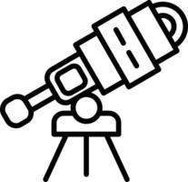 Telescope Line Icon vector