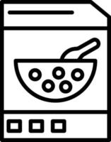 icono de línea de cereales vector