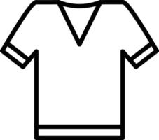 icono de línea de camiseta vector