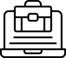 Laptop Line Icon vector