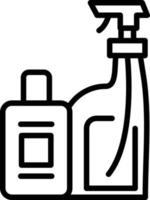 Cleaning Products Line Icon vector