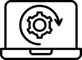 Mechanical Process Line Icon vector