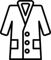 Coat Line Icon vector