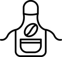 Apron Line Icon vector