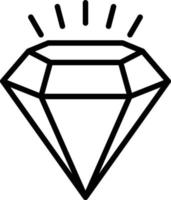 Daimond Line Icon vector