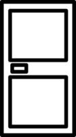 Door Line Icon vector