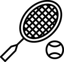 Racket Line Line Icon vector