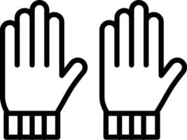 Gloves Line Icon vector