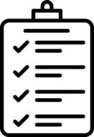 ClipboardLine Line Icon vector