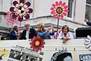 londres en el reino unido en junio de 2022. una vista del desfile del jubileo de platino foto