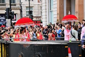 londres en el reino unido en junio de 2022. una vista del desfile del jubileo de platino foto