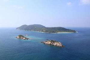 Beach In High Angle View, Amazing Seascape Of Thailand Famous Tourism Destination photo