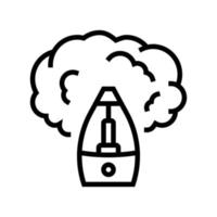 humidifier device line icon vector illustration