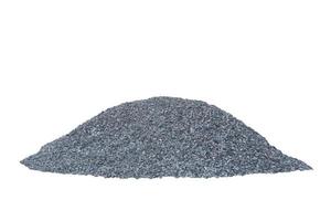 Pile of construction gravel or stone isolated on white background included clipping path. photo
