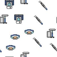 Medical Instrument And Equipment Vector Seamless Pattern