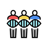 people genetic color icon vector illustration flat