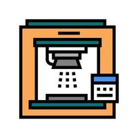 sandblasting machine color icon vector illustration