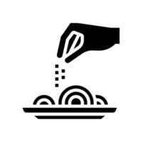 flavoring dish glyph icon vector illustration