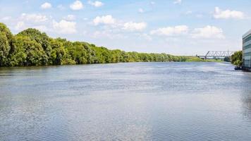 panorama of Moskva river in Kolomna city in summer photo