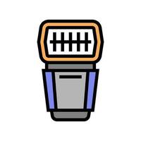 flash photo camera color icon vector illustration