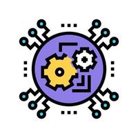 technology system color icon vector illustration