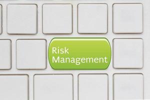 Risk Management Button on Computer Keyboard photo