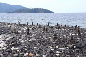 pebble on island, Lipe island, Thailand photo