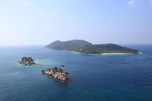 Beach In High Angle View, Amazing Seascape Of Thailand Famous Tourism Destination photo