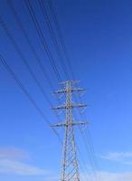 electric high voltage power post photo