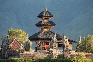 Pura Ulun Danu temple on a lake Beratan. Bali photo