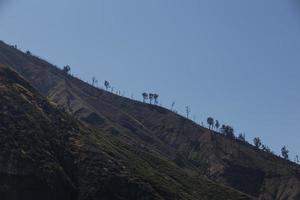 View from the tropical forest with path to the volcano Kawah Ijen, East Java, Indoneisa photo