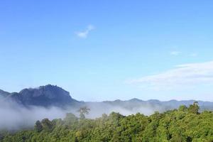 Atmosphere morning on mountain , Thailand photo