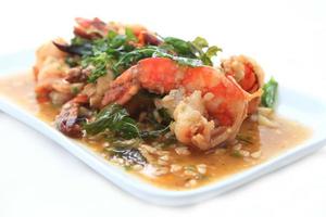 Thai food, shrimp ,with chili pepper photo