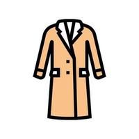 coat female garment color icon vector illustration