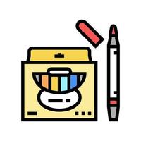 markers package color icon vector illustration