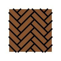 suelo de madera parquet color icono vector ilustración