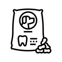 food for teeth line icon vector illustration